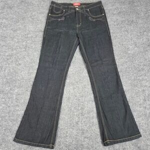 Cosjeans Womens Size 12 Dark Wash Rhinestone Embellished Flare Denim Jeans